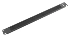 Lanberg AK-1101-B černá / Kartáčový panel / 19" / 1U / 482,6x44,2x8,5 mm (AK-1101-B)