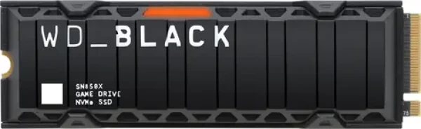 WD Black SN850X 2TB chladič / M.2 SSD 2280 / PCIe Gen4 x4 / TLC / čtení:7300MBs / zápis:6600MBs / 5y (WDS200T2XHE)