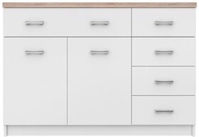 ARTEN (NANO Systems s.r.o.) Komoda TOP MIX-2D5S (Dub sonoma/bílá)
