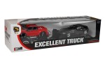Mamido Sada vozidel Červený Monster Truck Černý BMW