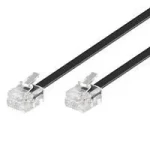 MicroConnect Modulární kabel RJ11 6P/4C 10m černá (MPK190)