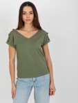 Dámská halenka TW BZ BL 1006.56 khaki FPrice