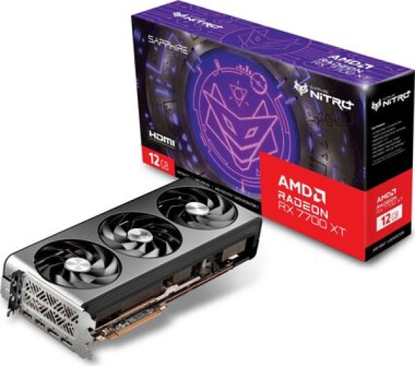 Sapphire NITRO+ Radeon RX 7700 XT 12GB / 1900-2599 MHz / 12GB GDDR6 / 192-bit / 2x HDMI + 2x DP / (8+8) (11335-02-20G)