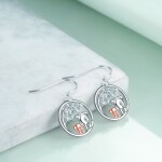 LUNICA Visací stříbrné náušnice STROM ŽIVOTA 0658