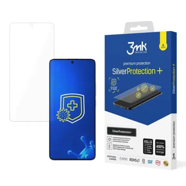 3mk SilverProtection+ pro Xiaomi Redmi Note 13 Pro+ / Ochranná fólie / antimikrobiální (3MK SILVERPROTECTION)