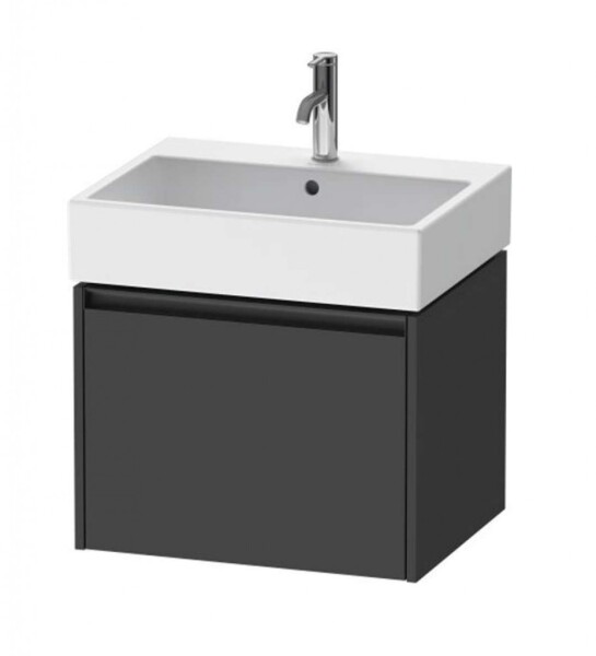 DURAVIT - Ketho.2 Umyvadlová skříňka 44x58x46 cm, 1 zásuvka, grafit mat K25075049490000