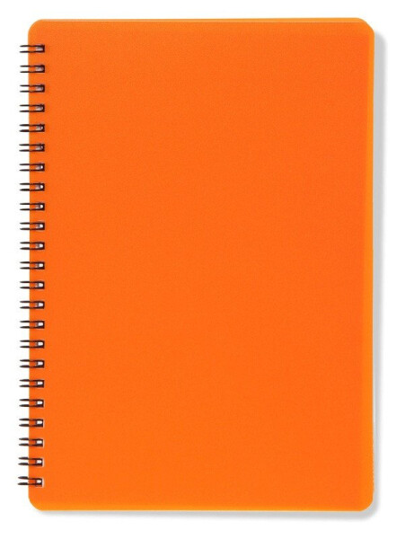 Plastic blok NEON oranžový A5, linka, 60 listů