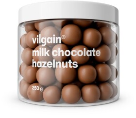 Vilgain Lískové ořechy v čokoládě – mléčná čokoláda 250 g