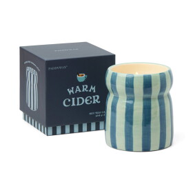 Paddywax Vonná svíčka Cabana Blue/Navy Warm Cider 184 g, modrá barva, keramika, vosk