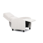 TV a relaxační křeslo, manuální polohování push back, potah manšestrová béžová látka