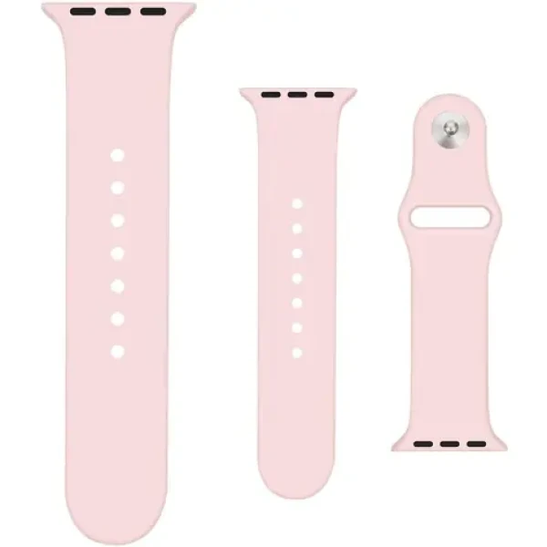 YENKEE YWB 010 AW Silikonový řemínek pro Apple Watch 38 40 41 mm růžová (8590669366002)