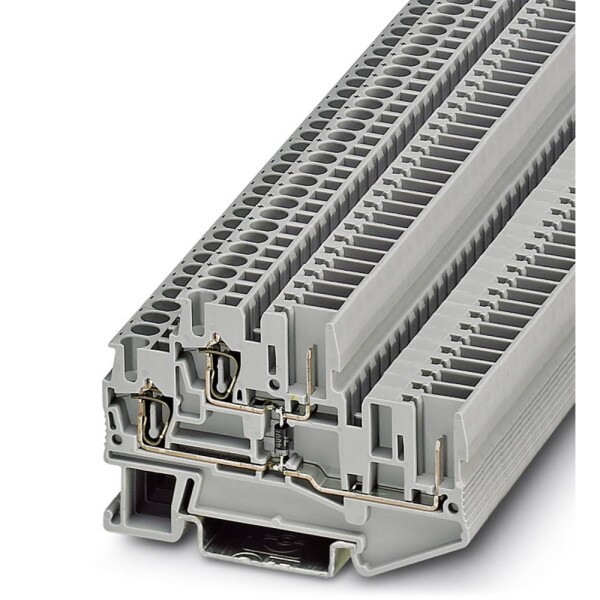 Phoenix Contact 3040753 řadová svorka pro konstrukční prvky 5.2 mm pružinová svorka šedá 50 ks