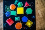 EDX Education 2D3D Skládací geometrické tvary, set 12ks