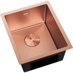 MEXEN - Trixo ocelový dřez 1-bowl 370 x 440 mm, měď 6412371000-65