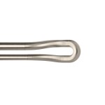 Stříbrná roztažitelná dvojitá garnýž 107-305 cm Umbra MIDNIGHT pro zatemňovací závěsy