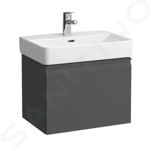 Laufen - Pro S Umyvadlová skříňka, 510x370x390 mm, 1 zásuvka, grafit mat H4830220954801