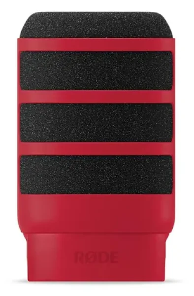 Rode WS14 červená / Protivětrná ochrana / pro Rode PodMic a PodMic USB (WS14-R)