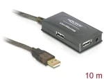 DeLock Aktivní prodlužovací kabel USB 2.0 A (M) - 4x USB 2.0 A (F) 10m černá (82748)