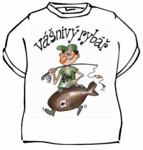 Divja.cz Tričko Vášnivý rybář – stylový dárek pro nadšené rybář Velikost: XXL