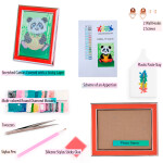 Antistresové omalovánky TSvetnoy TSvetnoy, X008e, Diamond painting - diamantové malování, 17 x 22 cm, Pandička s dýní