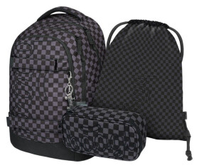 3 SET Skate Max Ska šedá: batoh, penál, sáček GRS