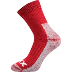 VOXX Ponožky zimní thermo ALPIN z merino vlny RUBÍNOVÉ 35-38 114132