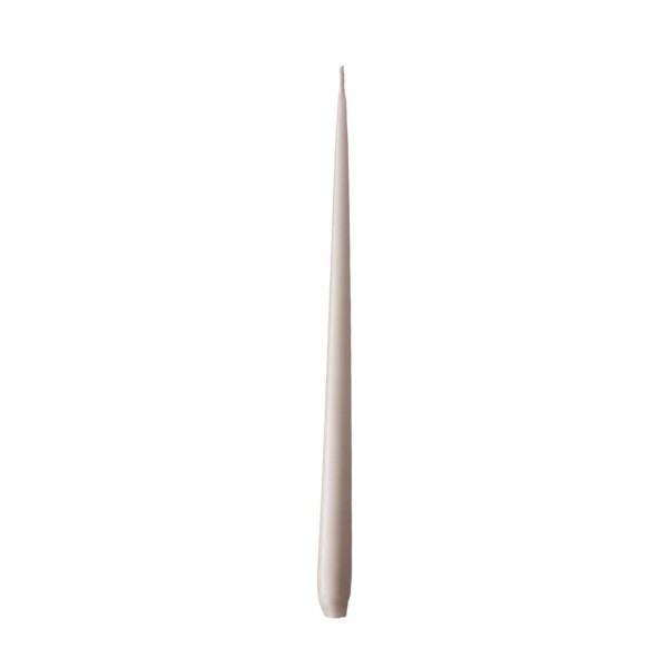 Ester & erik Svíčka Slim 32 cm – 22 Linen Grey, béžová barva, vosk