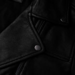 Pánská Kožená Bunda Křivák Benz Brixton Černá Velikost: XL