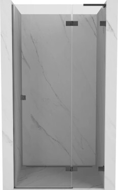 MEXEN/S - Lunar L sprchové dveře křídlové pravé 70, transparent, grafit kartáčovaná 834L-070-000-66-00-P