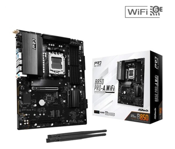 ASRock MB Sc AM5 B850 Pro-A WiFi, AMD B850, 4xDDR5, 1xUSB-C, 1xHDMI, WiFi, ATX EDF_1883009