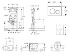GEBERIT - Duofix Set předstěnové instalace, kompaktního klozetu Oudee Vortex a sedátka softclose, tlačítko Sigma20, bílá/chrom SANI11CA3163B
