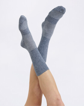 Organic Basics Core Tennis Crew Socks 3-pack Midnight Blue / White 39-42