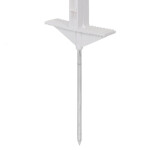 Plastový sloupek pro elektrický ohradník, délka 125 cm, 9 oček, bílá