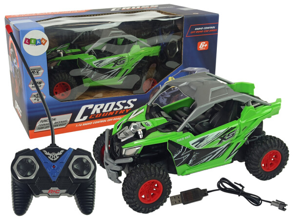 Mamido Auto Cross Country na dálkové ovládání R/C 27 MHz zelené