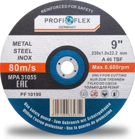 Silver Profi-Flex / Řezací kotouč na kov / Průměr 230 x 22,2 mm / Šířka řezu 1,8 mm (10190)