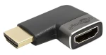 Goobay / Redukce HDMI A(M)-HDMI A(F) / Lomená vlevo / 8K/60Hz / Zlacené konektory (72010)