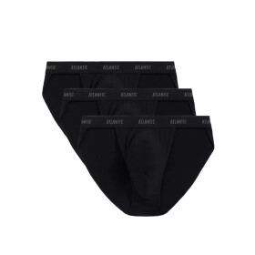Pánská tanga 3 pack 1582 - Atlantic černá XL
