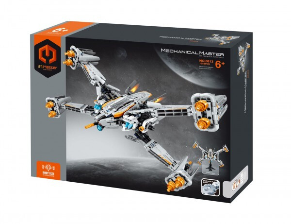 Stavebnice vesmírná loď s mechanickým pohonem 1018 dílků