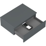 MEXEN/S - Orio koupelnová skříňka pod umyvadlo 70 cm s deskou, 1 šuplík, grafit mat 91A10-07023-1-BFC66