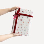 Bella Rose Vánoční balicí papír Vánoční myšky – 5 m, béžová barva, papír