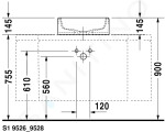 DURAVIT - Starck 1 Umyvadlová mísa bez přepadu, broušená, průměr 460 mm, WonderGliss, bílá 04454600001