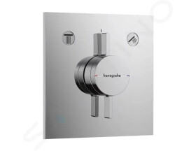 HANSGROHE - DuoTurn E Baterie pod omítku, pro 2 spotřebiče, chrom 75417000