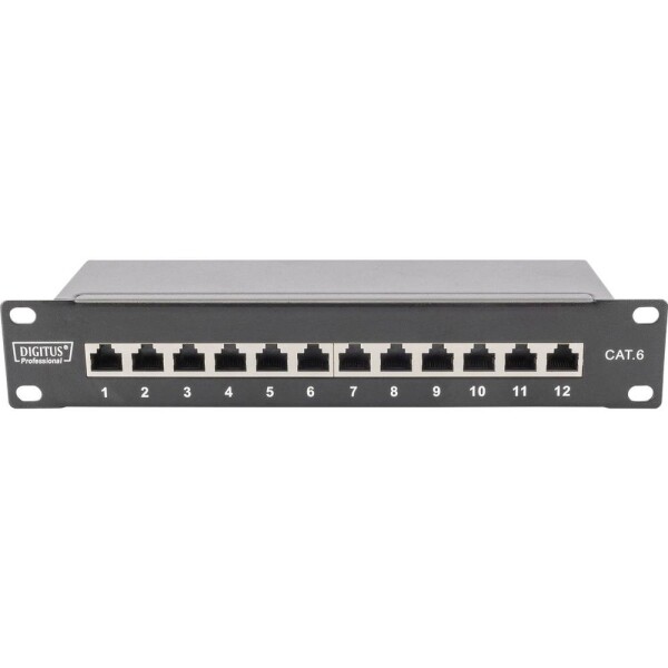 Digitus DN-91612S 12 portů síťový patch panel 254 mm (10) CAT 6 1 U osazený