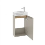 Koupelnová skříňka s umyvadlem Naturel Stilla 39x60x22 cm kašmír mat STILLADK04008UBR STILLADK04008UBR