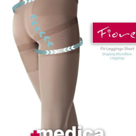 Dámské legíny Fit Leggings Short M 6000 80 DEN - Fiore bílá 2