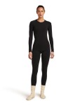 Dámské merino tričko s dlouhým rukávem ICEBREAKER Wmns 260 Zoneknit Seamless LS Crewe, Black velikost: S