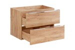 COMAD - Skříňka pod umyvadlo 80cm 2 zásuvky DUB CAPRI 5907611647820