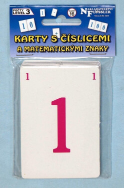 Karty s číslicemi a matematickými znaky - Dobruška Flösslerová