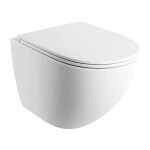 OMNIRES - OTTAWA COMFORT Závěsná mísa SILENT POWER™ sedátko SOFT, 54 x 37 cm, bílé matná OTTAWACSPMWBM