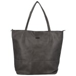 Trendová dámská koženková kabelka přes rameno Ramira, šedá